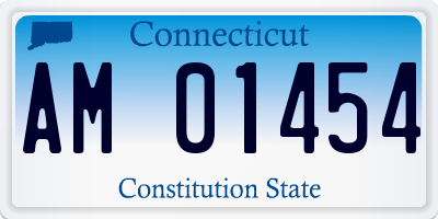 CT license plate AM01454