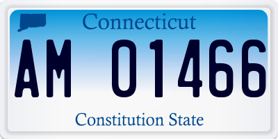 CT license plate AM01466
