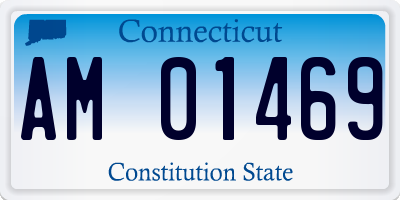CT license plate AM01469