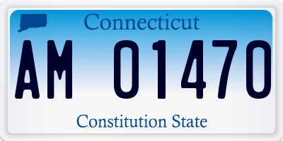 CT license plate AM01470