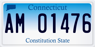 CT license plate AM01476