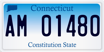 CT license plate AM01480