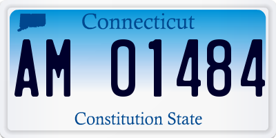 CT license plate AM01484