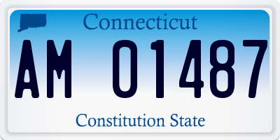 CT license plate AM01487