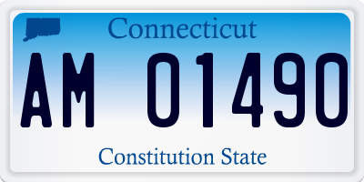 CT license plate AM01490