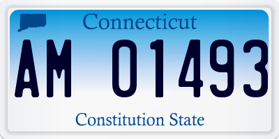 CT license plate AM01493