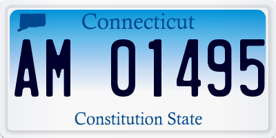 CT license plate AM01495