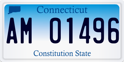 CT license plate AM01496