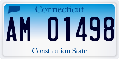 CT license plate AM01498