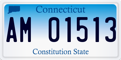 CT license plate AM01513