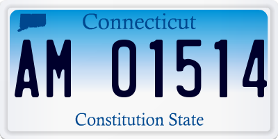 CT license plate AM01514
