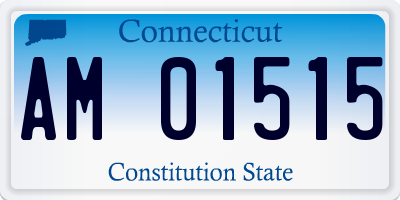 CT license plate AM01515