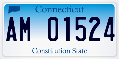 CT license plate AM01524
