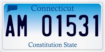 CT license plate AM01531
