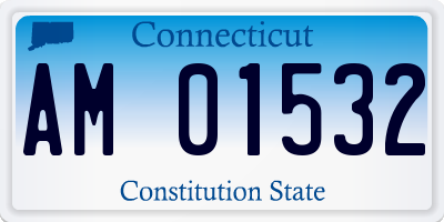 CT license plate AM01532