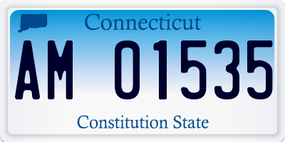 CT license plate AM01535