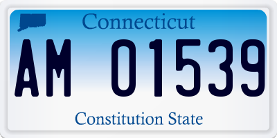 CT license plate AM01539