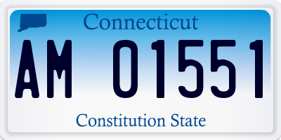 CT license plate AM01551