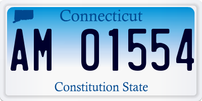 CT license plate AM01554