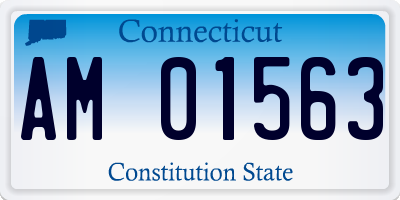 CT license plate AM01563
