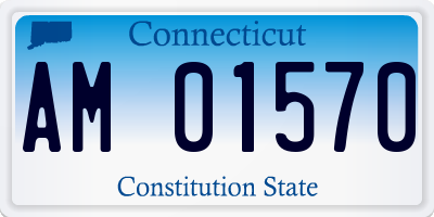 CT license plate AM01570
