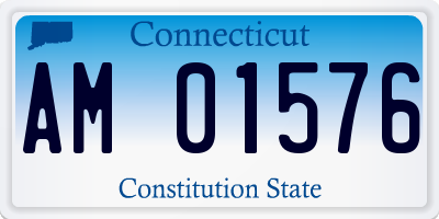 CT license plate AM01576