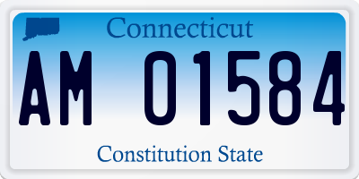 CT license plate AM01584