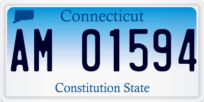 CT license plate AM01594