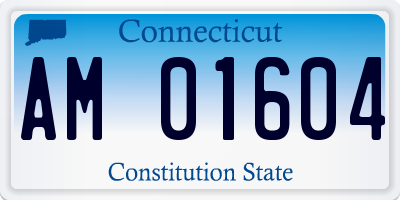CT license plate AM01604