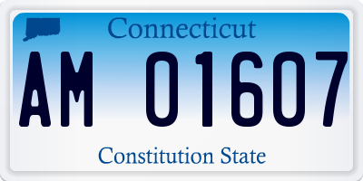 CT license plate AM01607