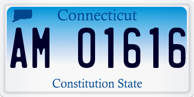 CT license plate AM01616