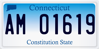 CT license plate AM01619