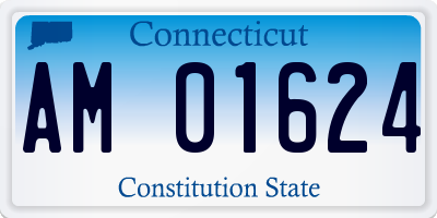 CT license plate AM01624