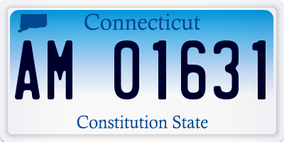 CT license plate AM01631