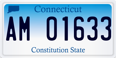 CT license plate AM01633