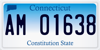 CT license plate AM01638
