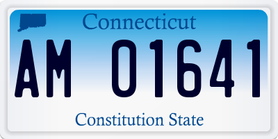 CT license plate AM01641