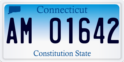CT license plate AM01642