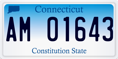 CT license plate AM01643