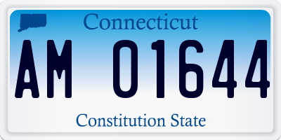 CT license plate AM01644