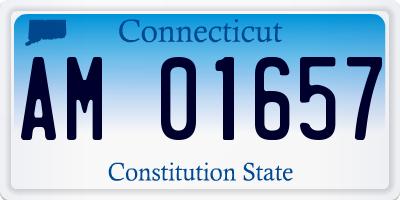 CT license plate AM01657