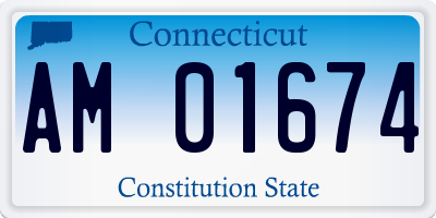 CT license plate AM01674