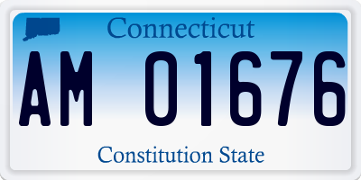 CT license plate AM01676