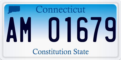 CT license plate AM01679