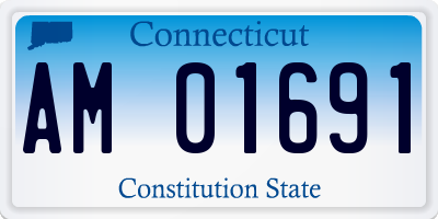 CT license plate AM01691