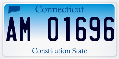 CT license plate AM01696