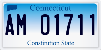 CT license plate AM01711