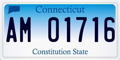CT license plate AM01716