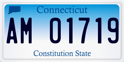 CT license plate AM01719