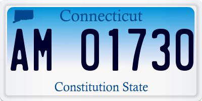CT license plate AM01730